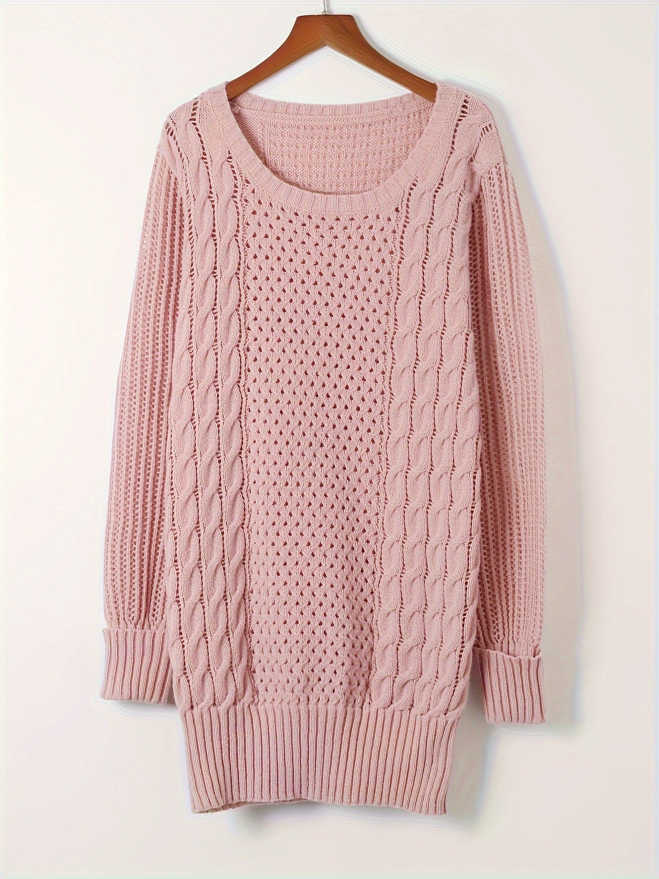 Everyday Elegance Women's Soft Long Sleeve Knit Dress