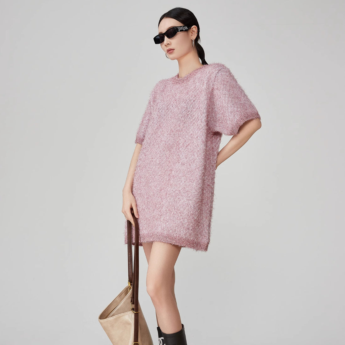Women's Short Sleeved Knit Dress